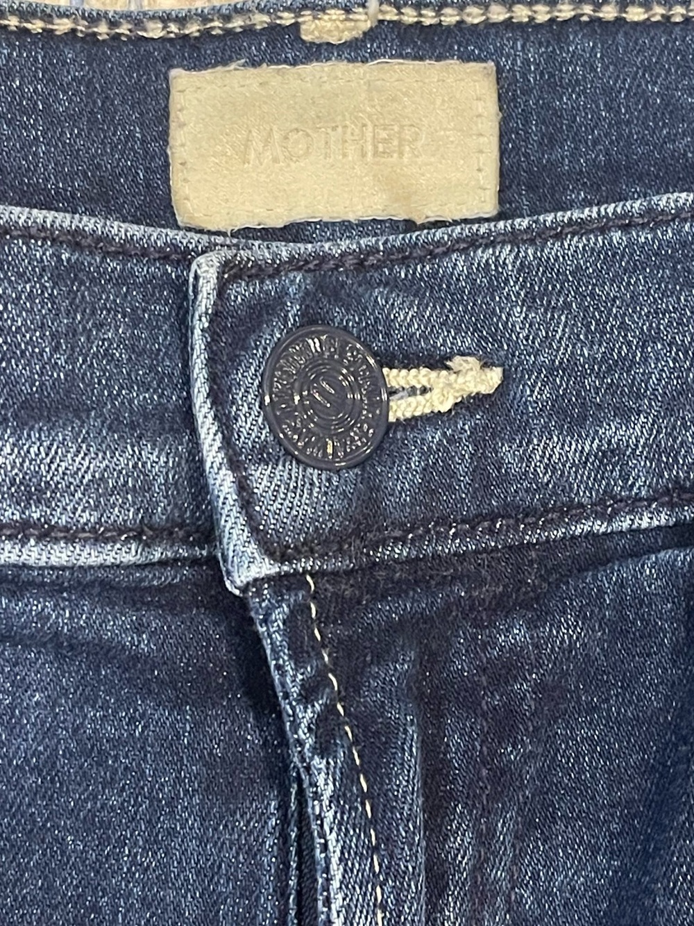 Mother Dark Wash Women's Jeans - Navy Blue - Picture 2 of 4